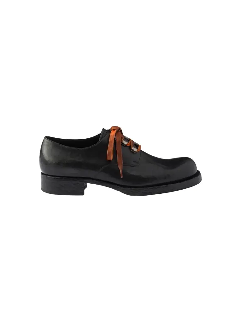 Men's Antiqued Leather Lace-Up Shoes Men's Antiqued Leather Lace-Up Shoes