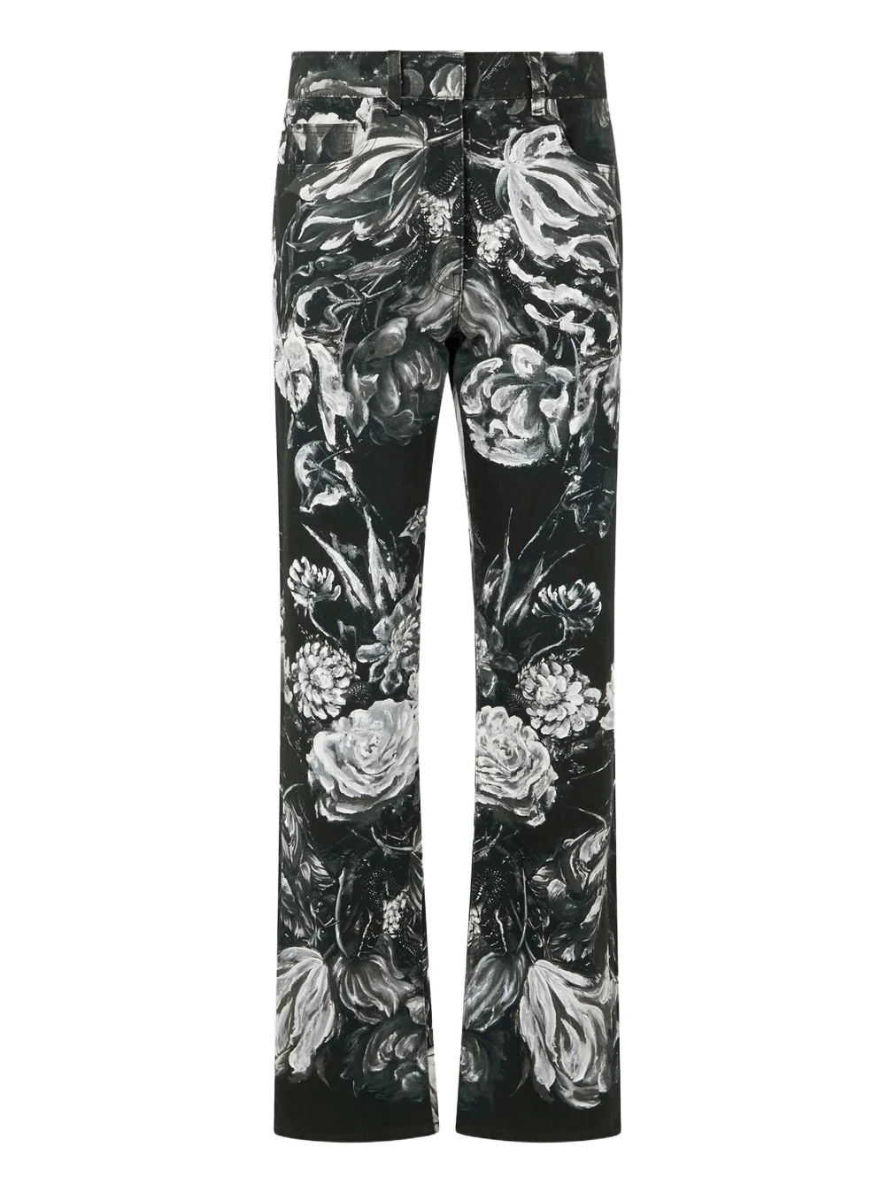Women's Floral Low-Rise Straight-Leg Jeans Women's Floral Low-Rise Straight-Leg Jeans