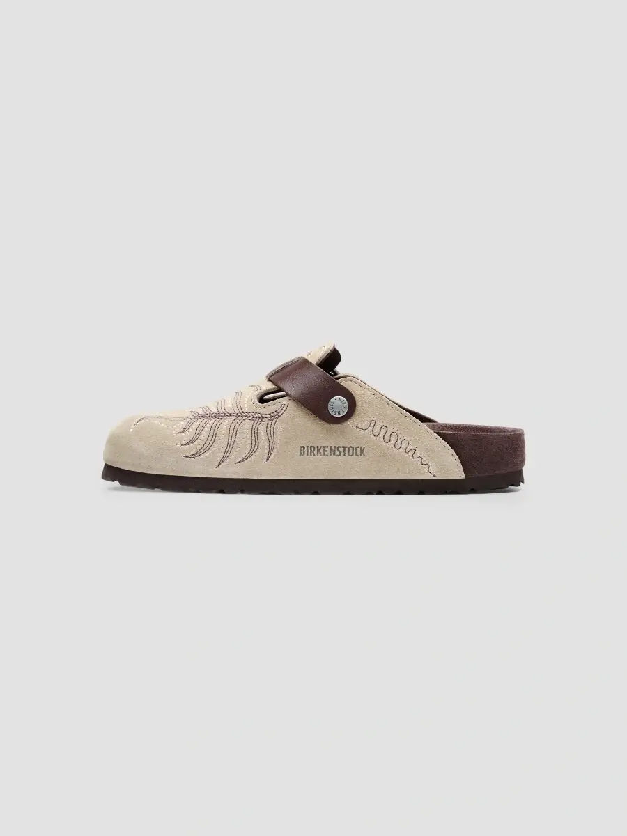 Etro Women's x BIRKENSTOCK Boston Suede Mules | Thumbnail 2