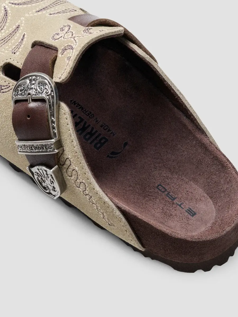 Etro Women's x BIRKENSTOCK Boston Suede Mules | Thumbnail 5
