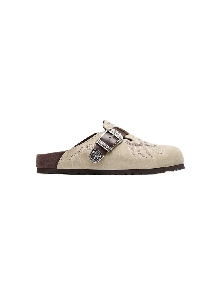 Etro Women's x BIRKENSTOCK Boston Suede Mules