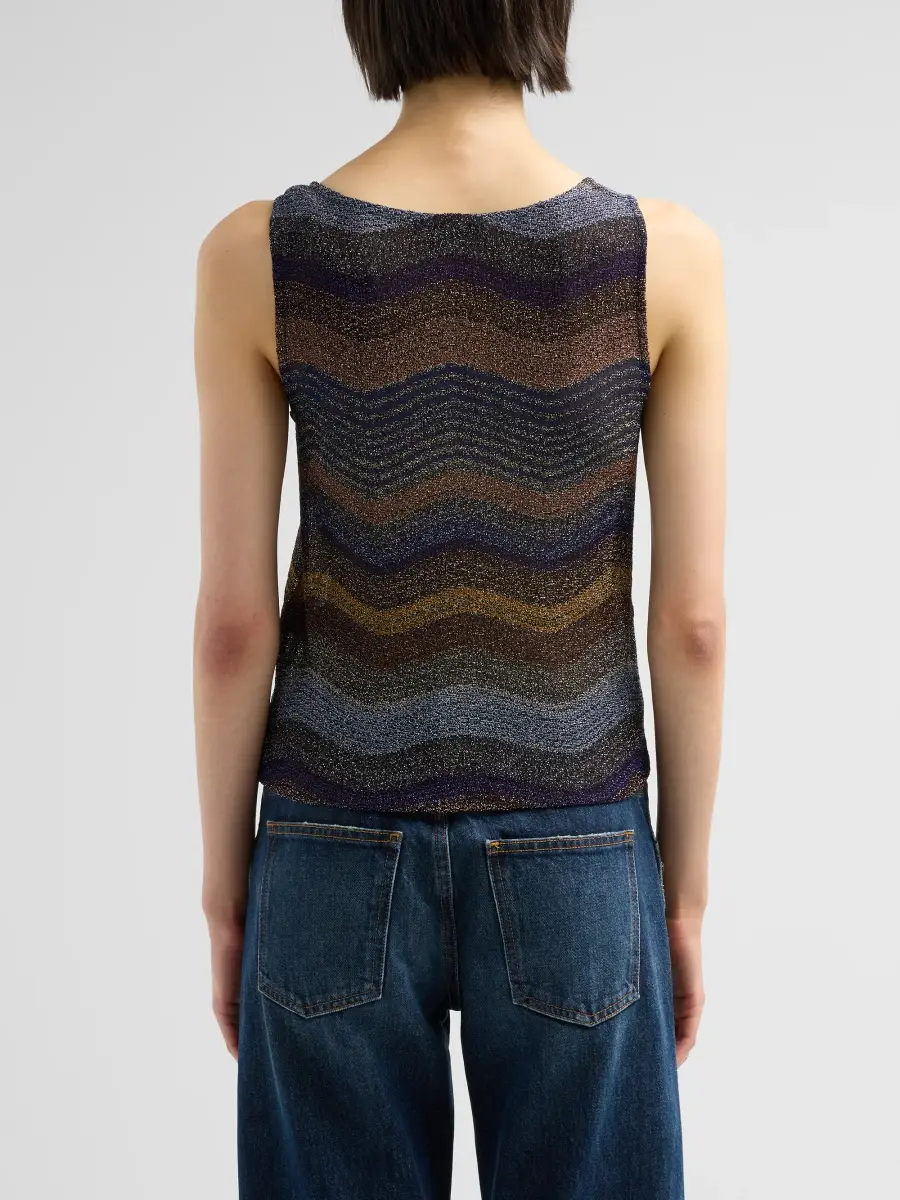 Missoni Women's Wave Lamé Knit Tank | Thumbnail 3 Missoni Women's Wave Lamé Knit Tank | Thumbnail 3