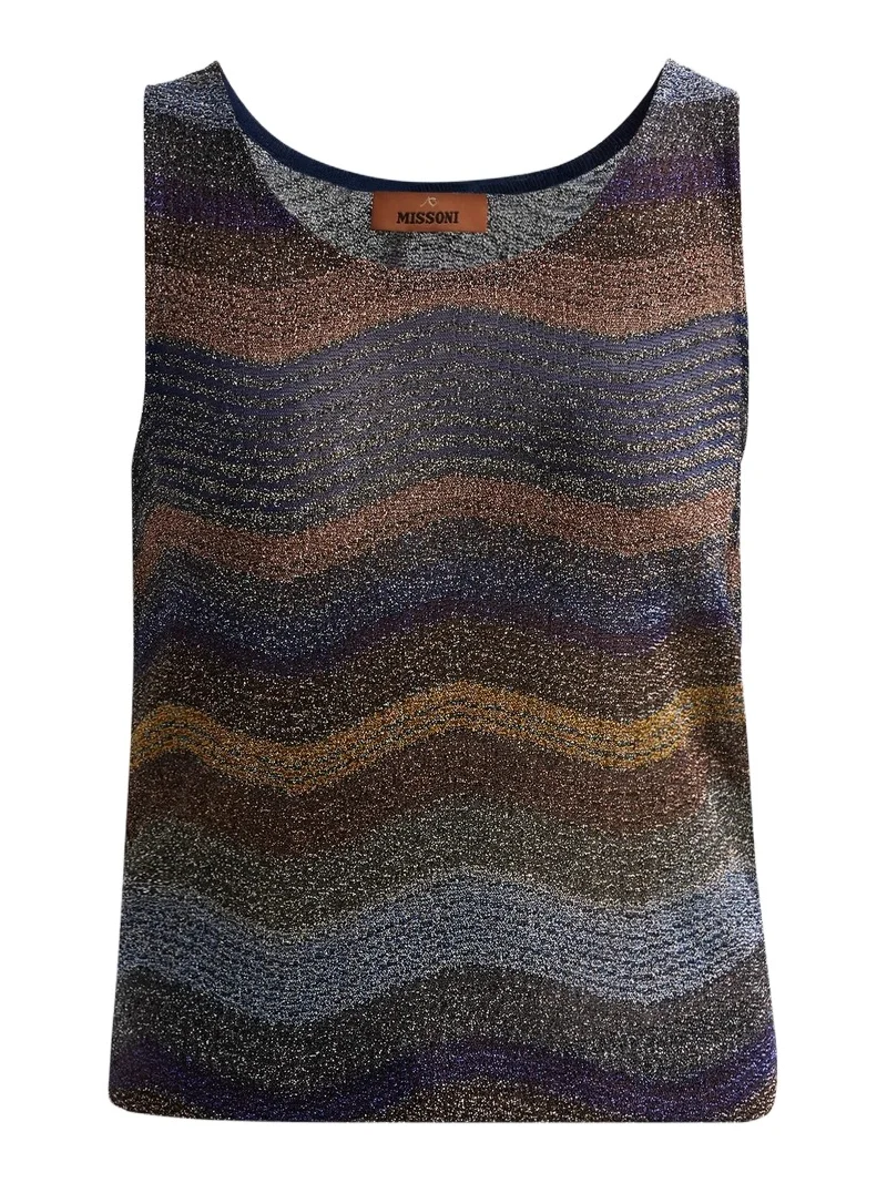 Missoni Women's Wave Lamé Knit Tank