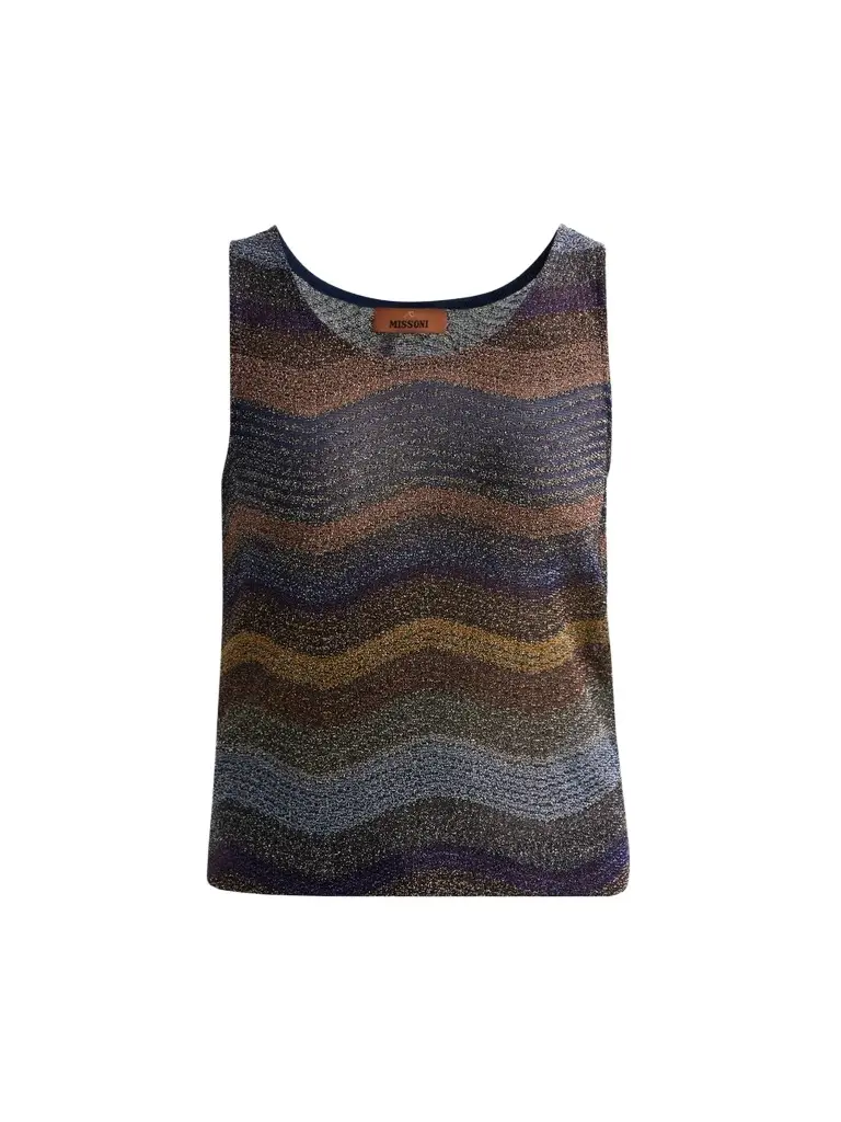 Missoni Women's Wave Lamé Knit Tank