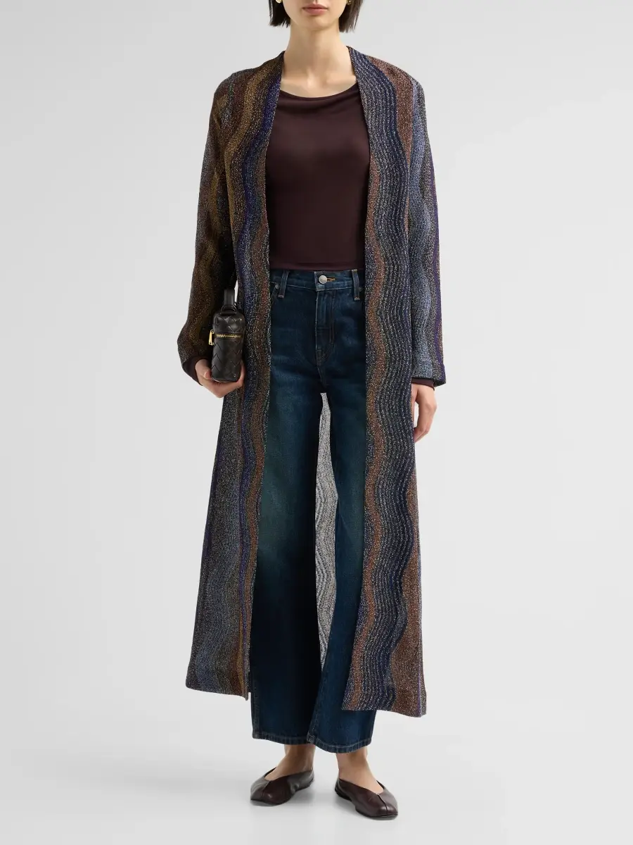Missoni Women's Wave Lamé Knit Cardigan | Thumbnail 2
