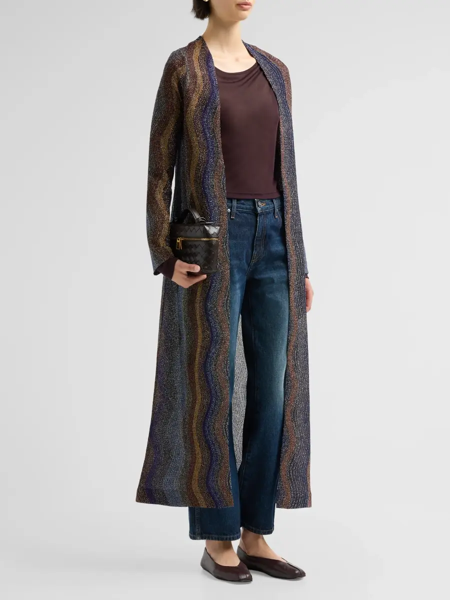 Missoni Women's Wave Lamé Knit Cardigan | Thumbnail 4
