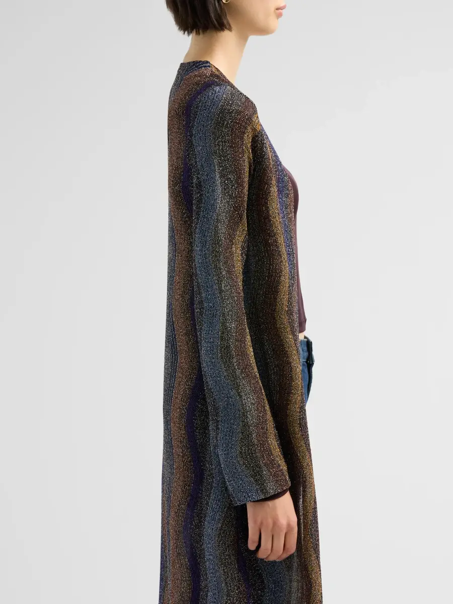 Missoni Women's Wave Lamé Knit Cardigan | Thumbnail 5