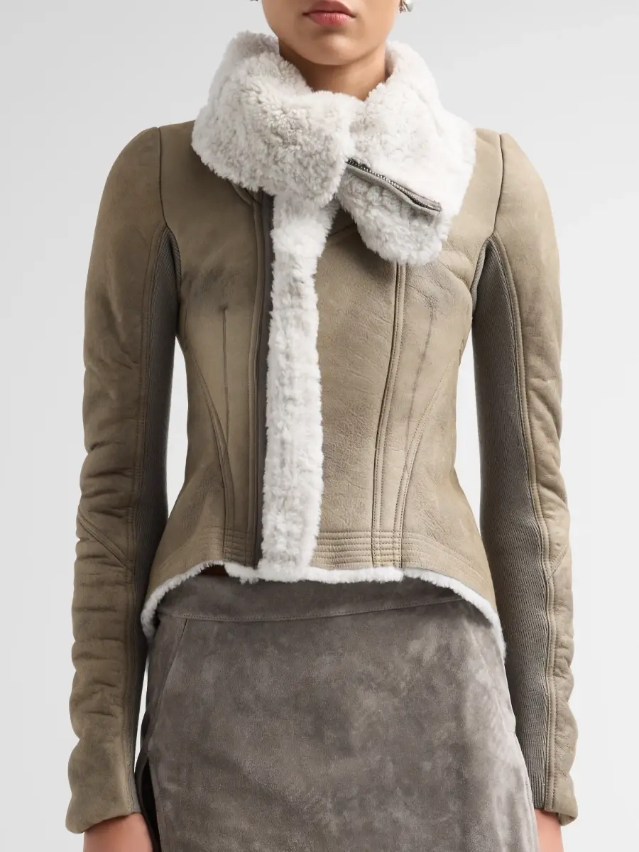 Rick Owens Women's Naska Leather Jacket | Thumbnail 5 Rick Owens Women's Naska Leather Jacket | Thumbnail 5