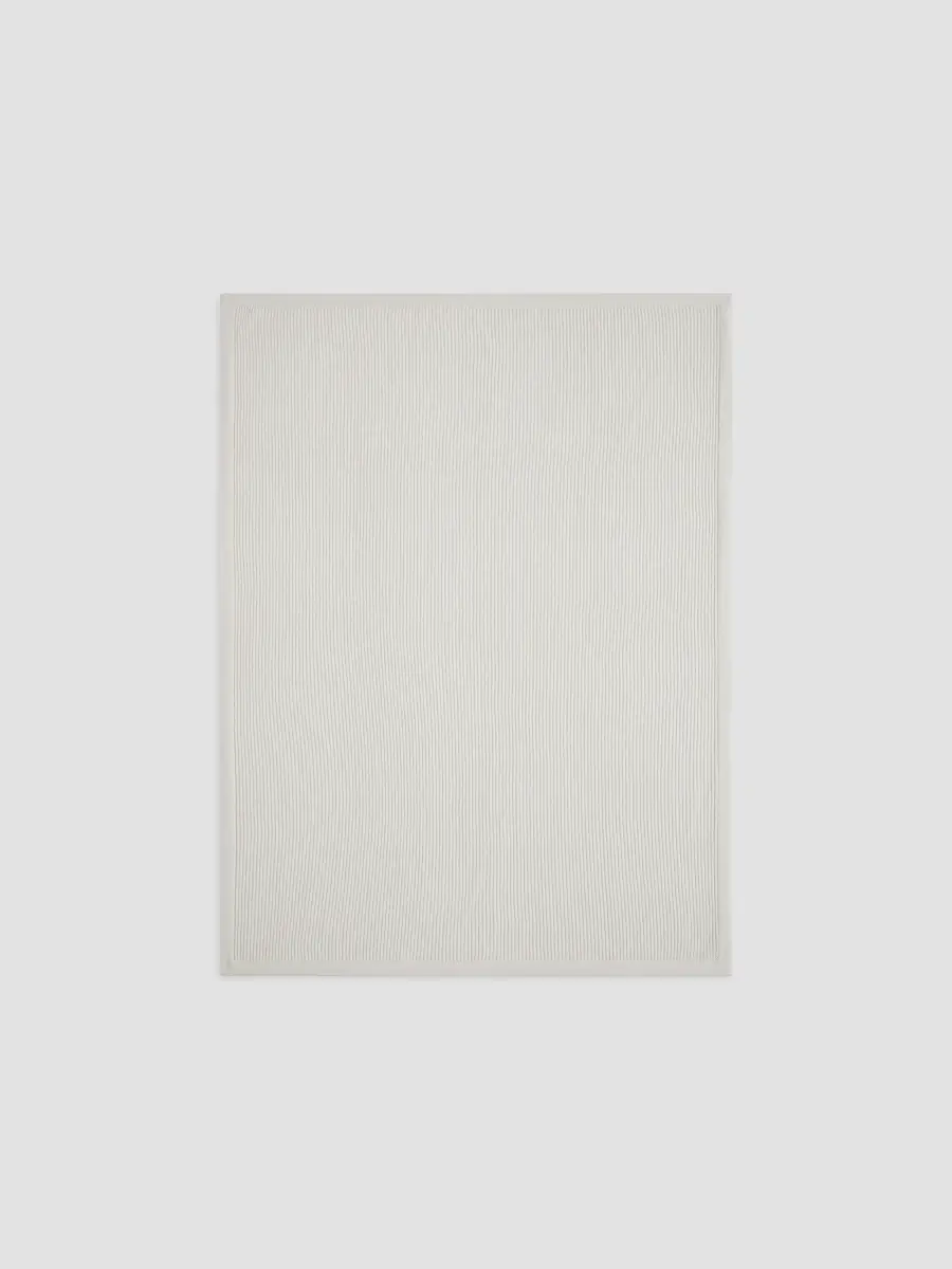 Brunello Cucinelli Cashmere Half English Rib Knit Throw | Thumbnail 2 Brunello Cucinelli Cashmere Half English Rib Knit Throw | Thumbnail 2