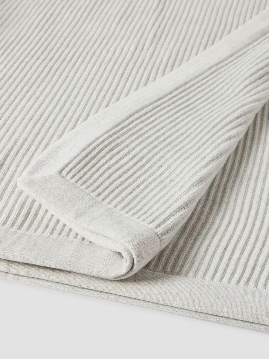 Brunello Cucinelli Cashmere Half English Rib Knit Throw | Thumbnail 3 Brunello Cucinelli Cashmere Half English Rib Knit Throw | Thumbnail 3