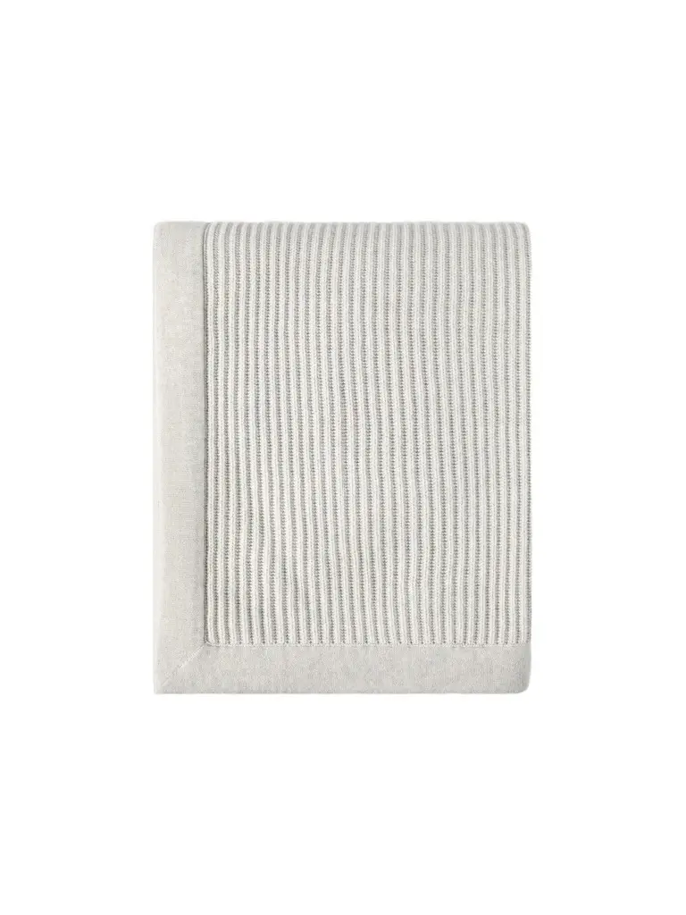Brunello Cucinelli Cashmere Half English Rib Knit Throw