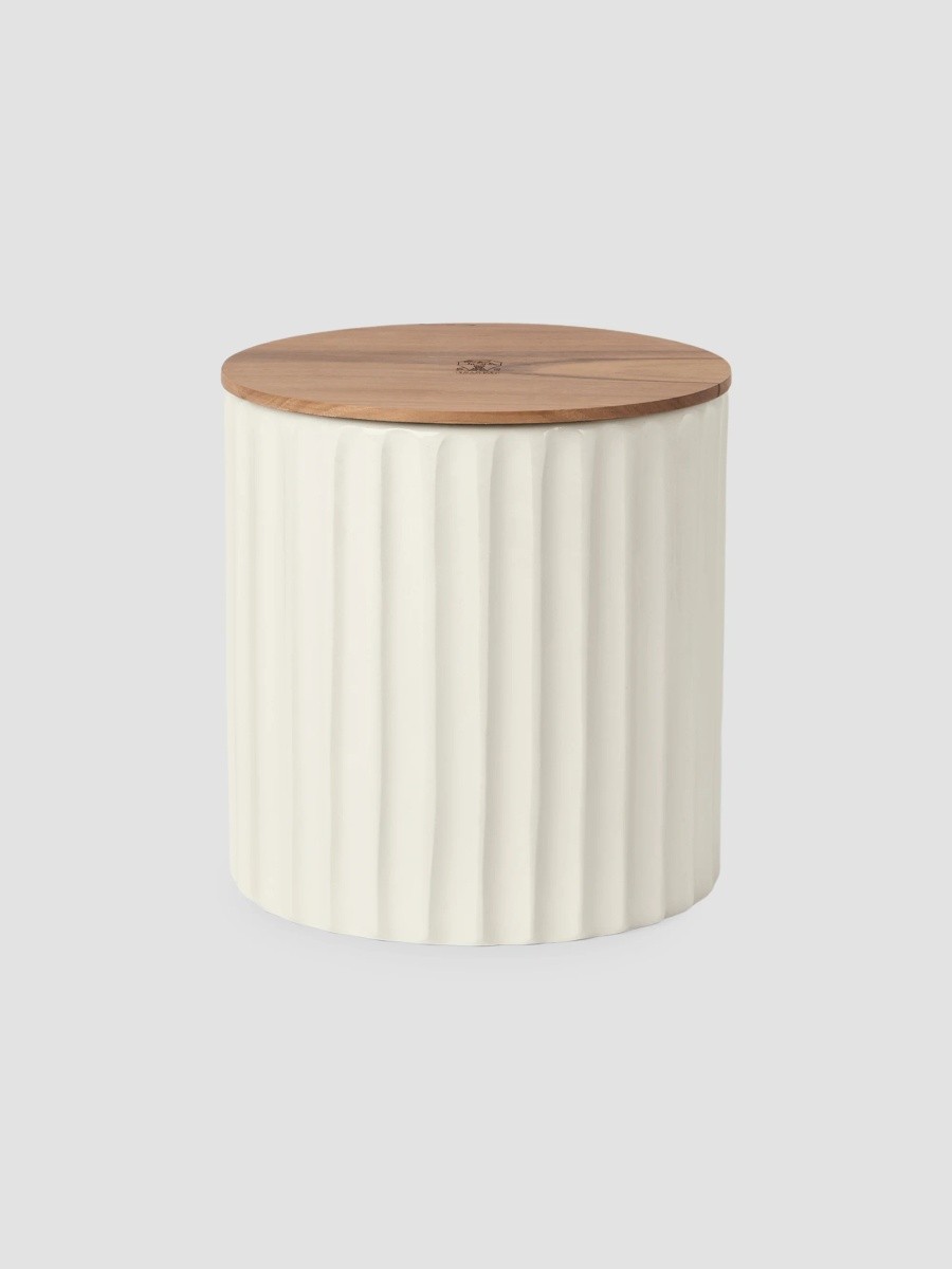 Brunello Cucinelli Large Scented Candle in Ridged Ceramic Vessel