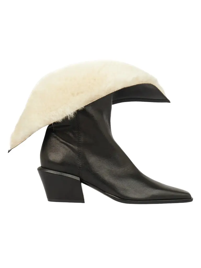 Women's Bettina 50MM Shearling-Lined Leather Boots Women's Bettina 50MM Shearling-Lined Leather Boots