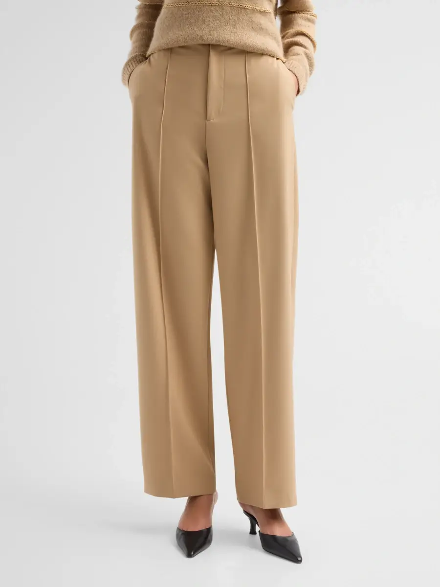 Fabiana Filippi Women's Fluid Tech Crease-Front Trousers | Thumbnail 4 Fabiana Filippi Women's Fluid Tech Crease-Front Trousers | Thumbnail 4