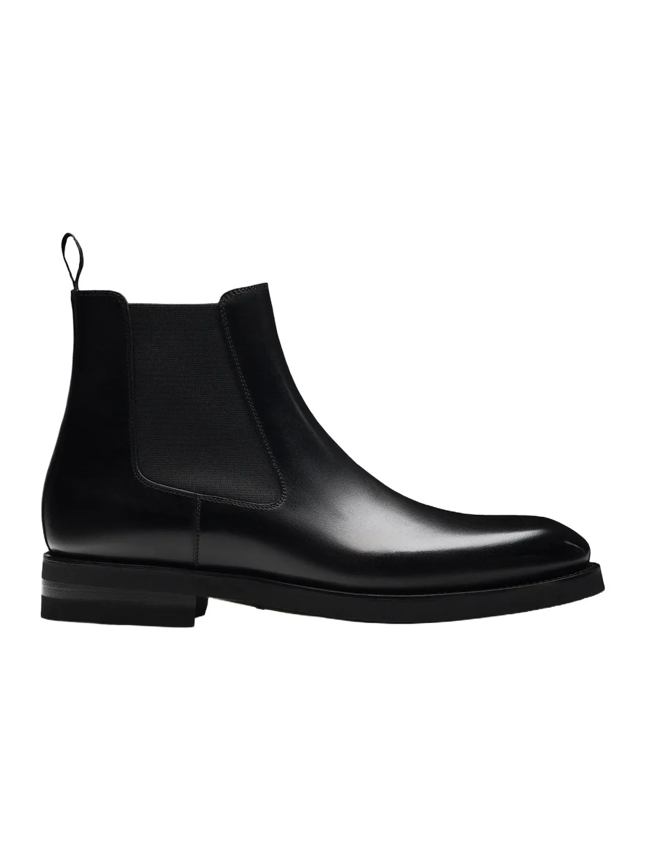 Magnanni Men's Lonny 15MM Leather Chelsea Boots