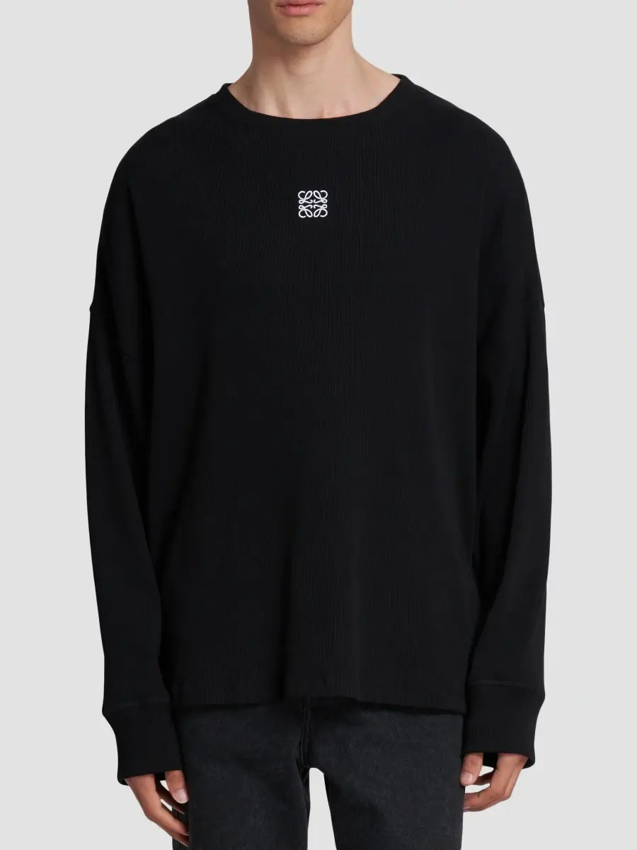 Loewe Men's Logo Long-Sleeved T-Shirt | Thumbnail 3 Loewe Men's Logo Long-Sleeved T-Shirt | Thumbnail 3