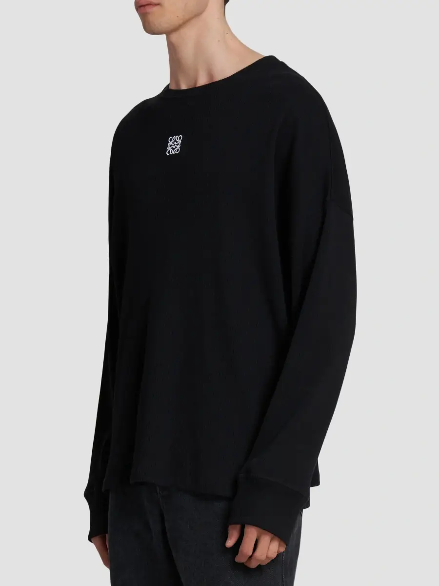 Loewe Men's Logo Long-Sleeved T-Shirt | Thumbnail 4 Loewe Men's Logo Long-Sleeved T-Shirt | Thumbnail 4
