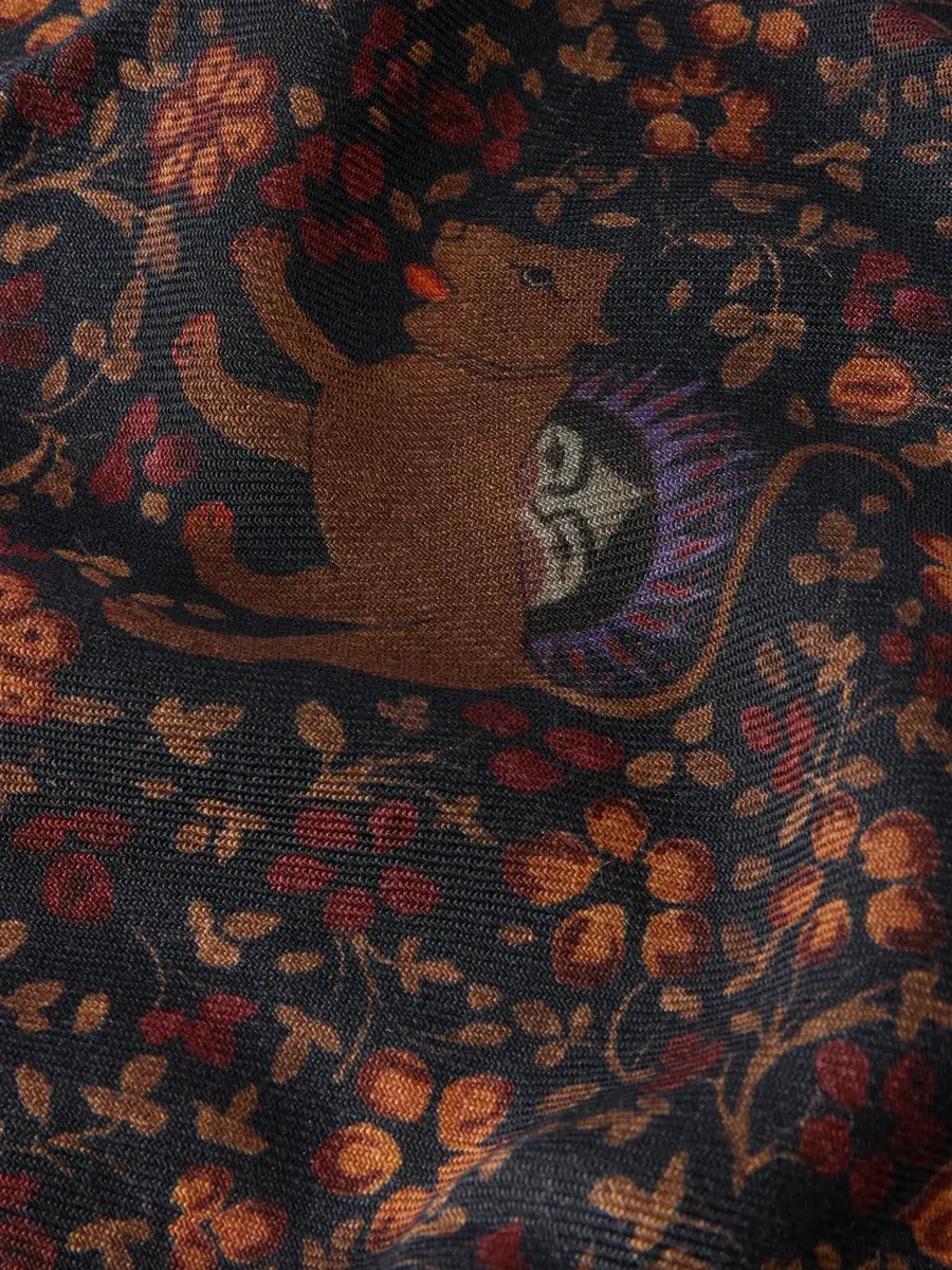 De Bonne Facture Printed Wool-Twill Scarf - Men | Thumbnail 4 De Bonne Facture Printed Wool-Twill Scarf - Men | Thumbnail 4
