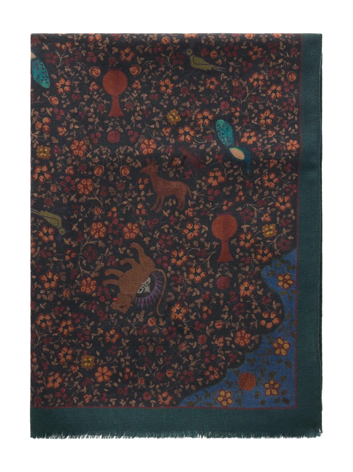 Printed Wool-Twill Scarf - Men
