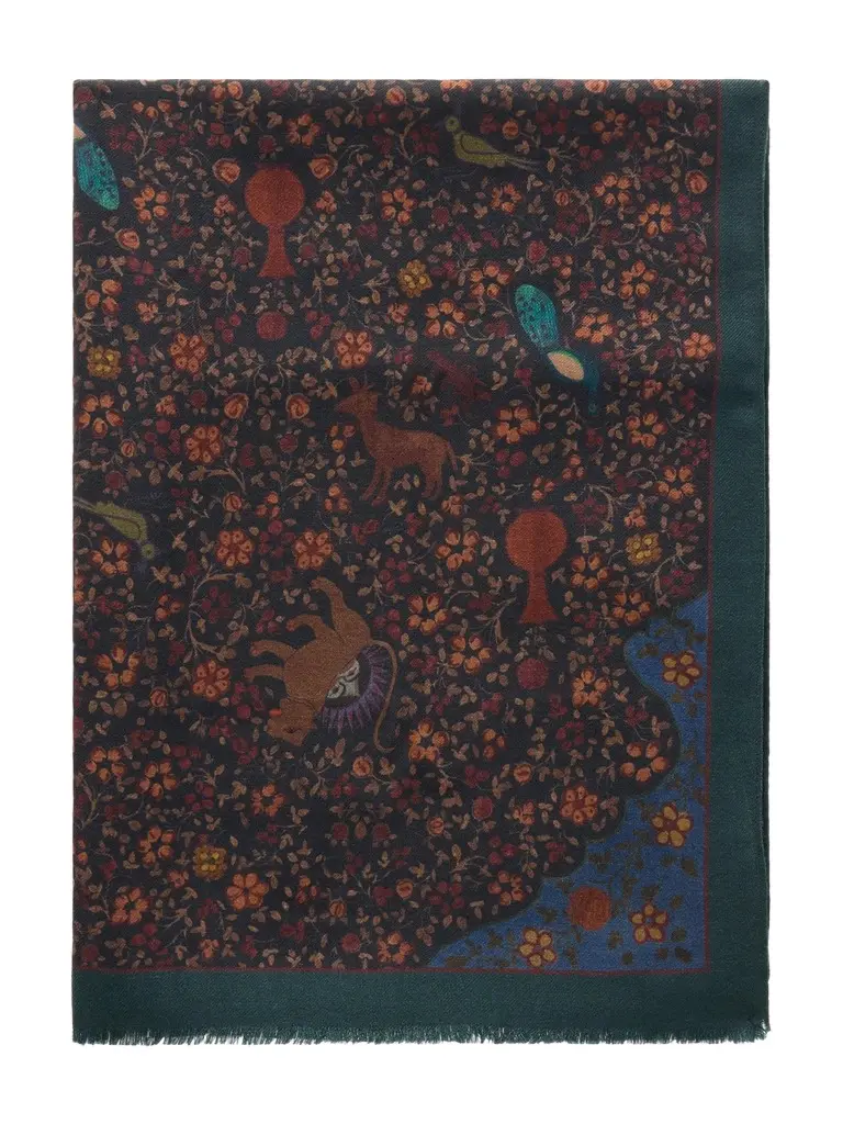 De Bonne Facture Printed Wool-Twill Scarf - Men