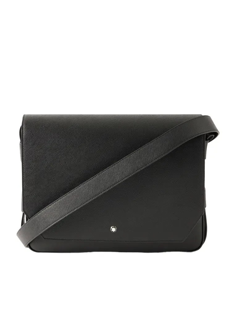 Montblanc Sartorial Cross-Grain Leather Messenger Bag - Men