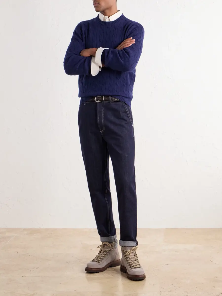 Brunello Cucinelli Cable-Knit Cashmere Sweater - Men | Thumbnail 2 Brunello Cucinelli Cable-Knit Cashmere Sweater - Men | Thumbnail 2