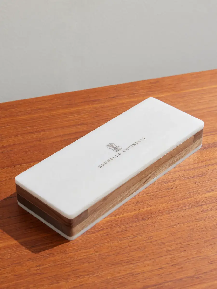 Brunello Cucinelli Walnut Wood and Krion® Portable Dominoes Set - Men