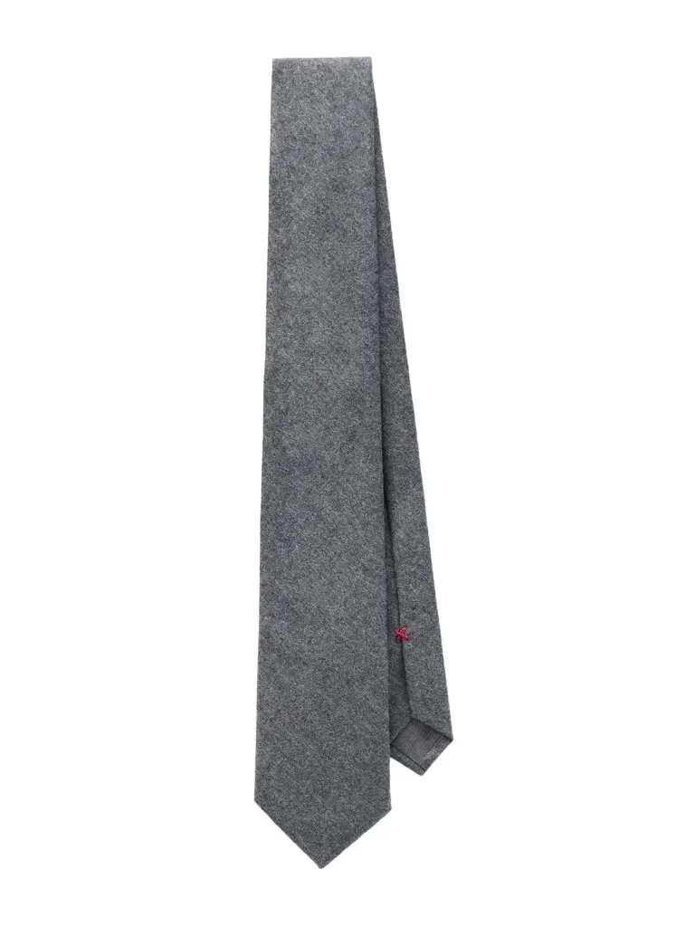 8cm Virgin Wool-Flannel Tie - Men 8cm Virgin Wool-Flannel Tie - Men