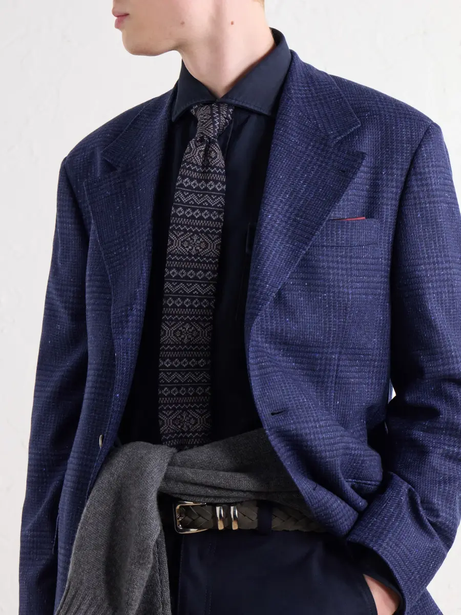 Brunello Cucinelli 6.5cm Fair Isle Virgin Wool Tie - Men | Thumbnail 2 Brunello Cucinelli 6.5cm Fair Isle Virgin Wool Tie - Men | Thumbnail 2