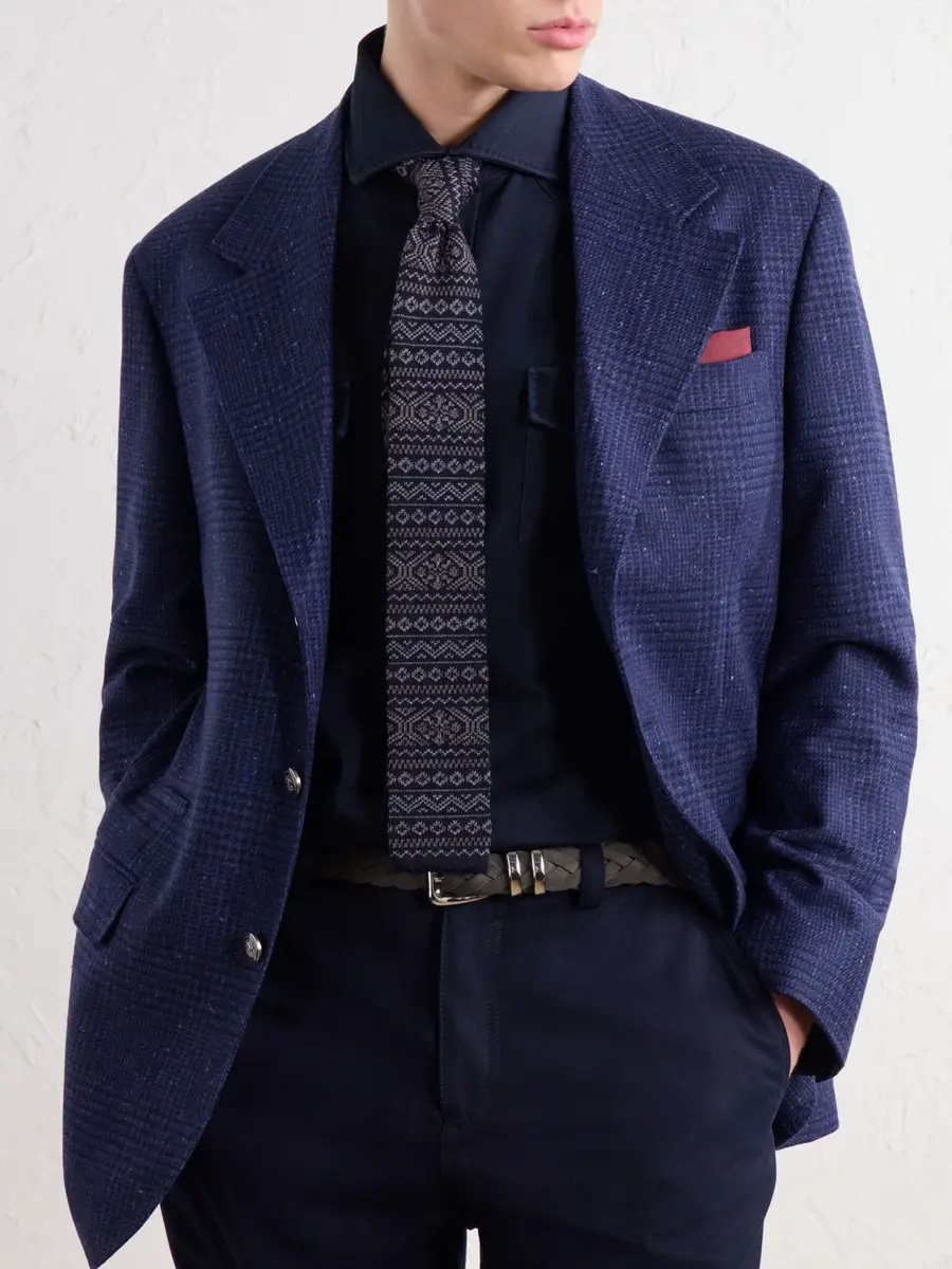 Brunello Cucinelli 6.5cm Fair Isle Virgin Wool Tie - Men | Thumbnail 3 Brunello Cucinelli 6.5cm Fair Isle Virgin Wool Tie - Men | Thumbnail 3