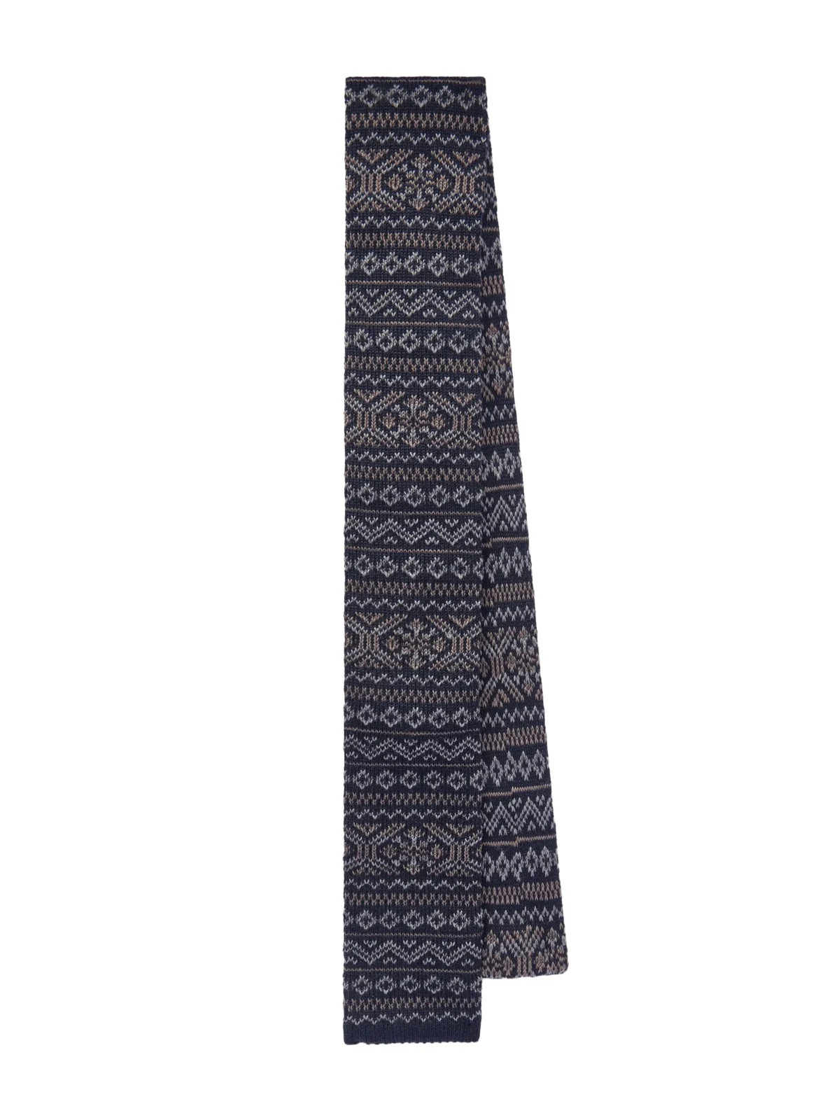 Brunello Cucinelli 6.5cm Fair Isle Virgin Wool Tie - Men