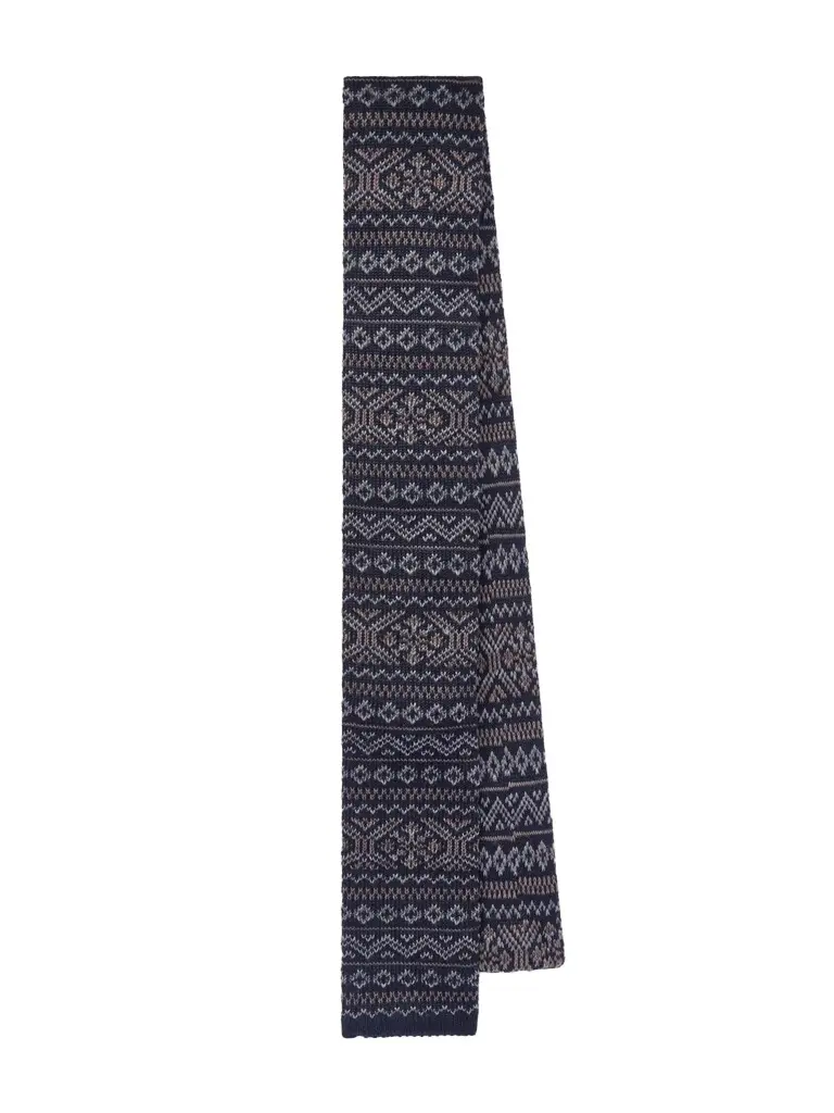 Brunello Cucinelli 6.5cm Fair Isle Virgin Wool Tie - Men