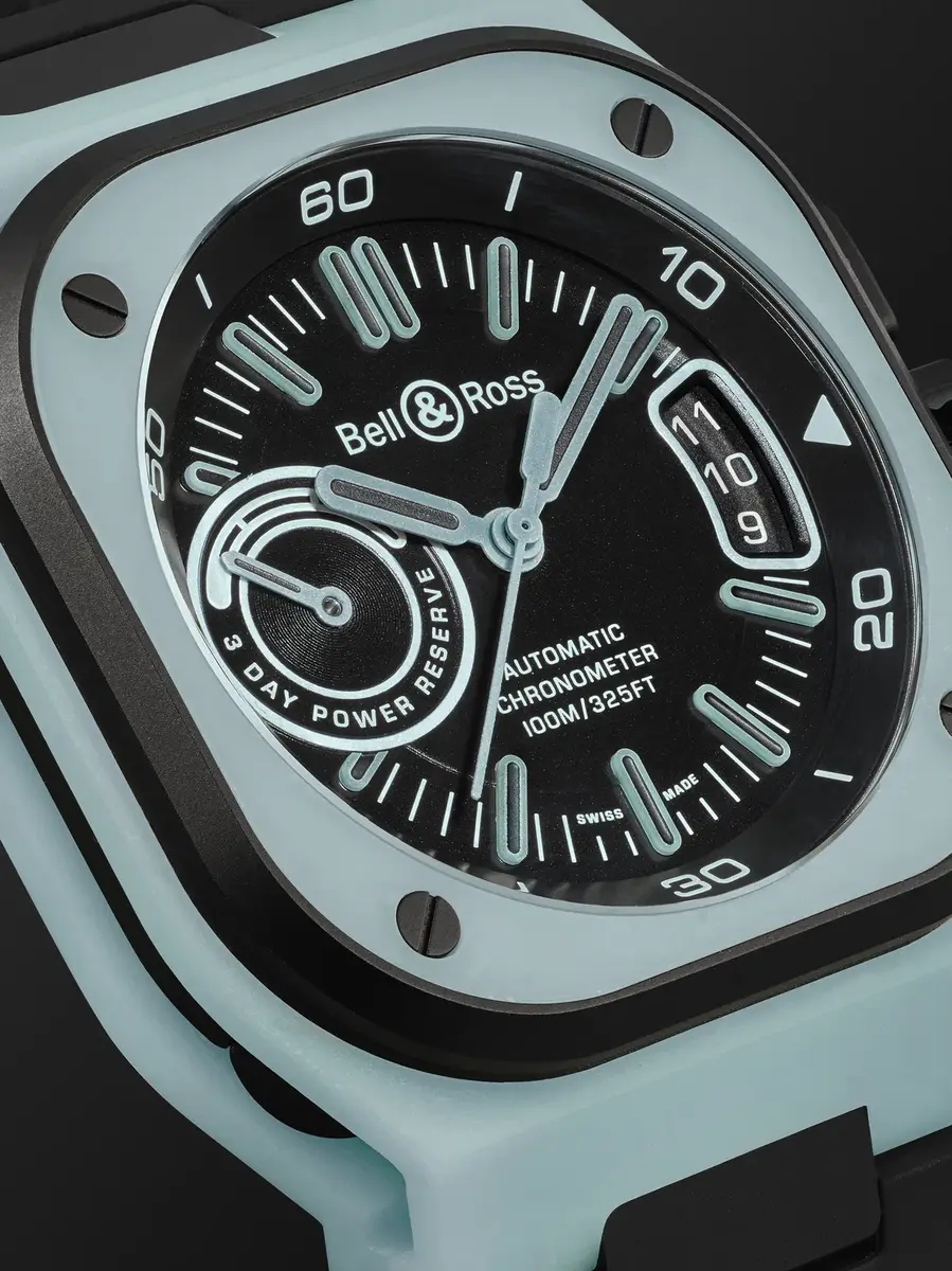 Bell & Ross BR-X5 Lum Automatic Titanium Watch, Ref. BRX5R-BLUM-TC/SRB - Men | Thumbnail 6