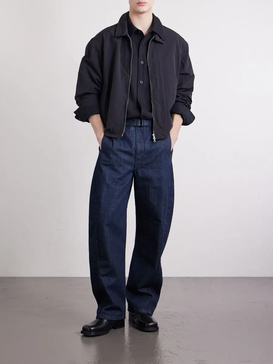 Lemaire Twisted Barrel-Leg Belted Organic Jeans - Men | Thumbnail 2 Lemaire Twisted Barrel-Leg Belted Organic Jeans - Men | Thumbnail 2