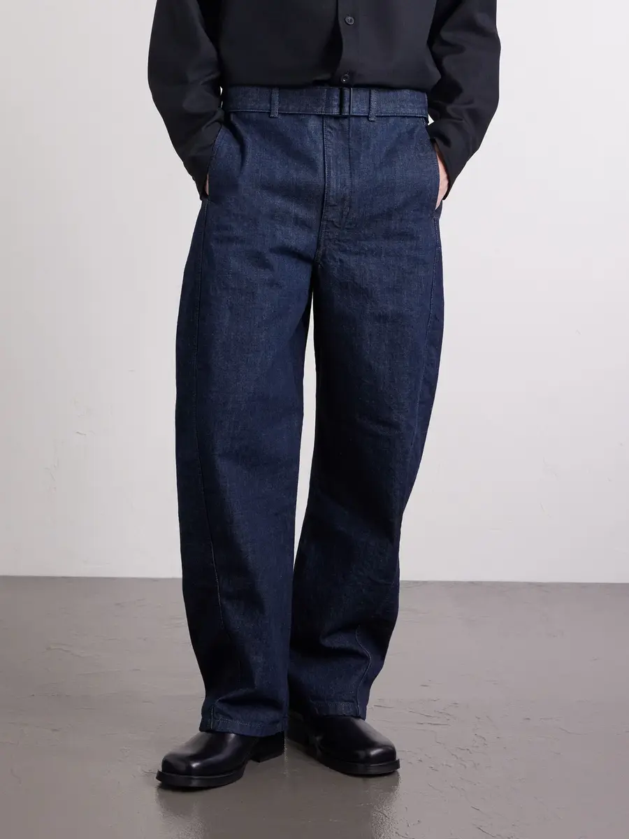 Lemaire Twisted Barrel-Leg Belted Organic Jeans - Men | Thumbnail 3 Lemaire Twisted Barrel-Leg Belted Organic Jeans - Men | Thumbnail 3