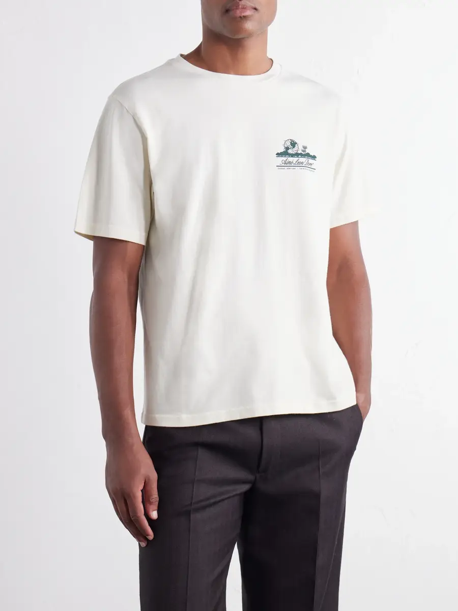 Aimé Leon Dore Unisphere Logo-Print Cotton-Jersey T-Shirt - Men | Thumbnail 3 Aimé Leon Dore Unisphere Logo-Print Cotton-Jersey T-Shirt - Men | Thumbnail 3