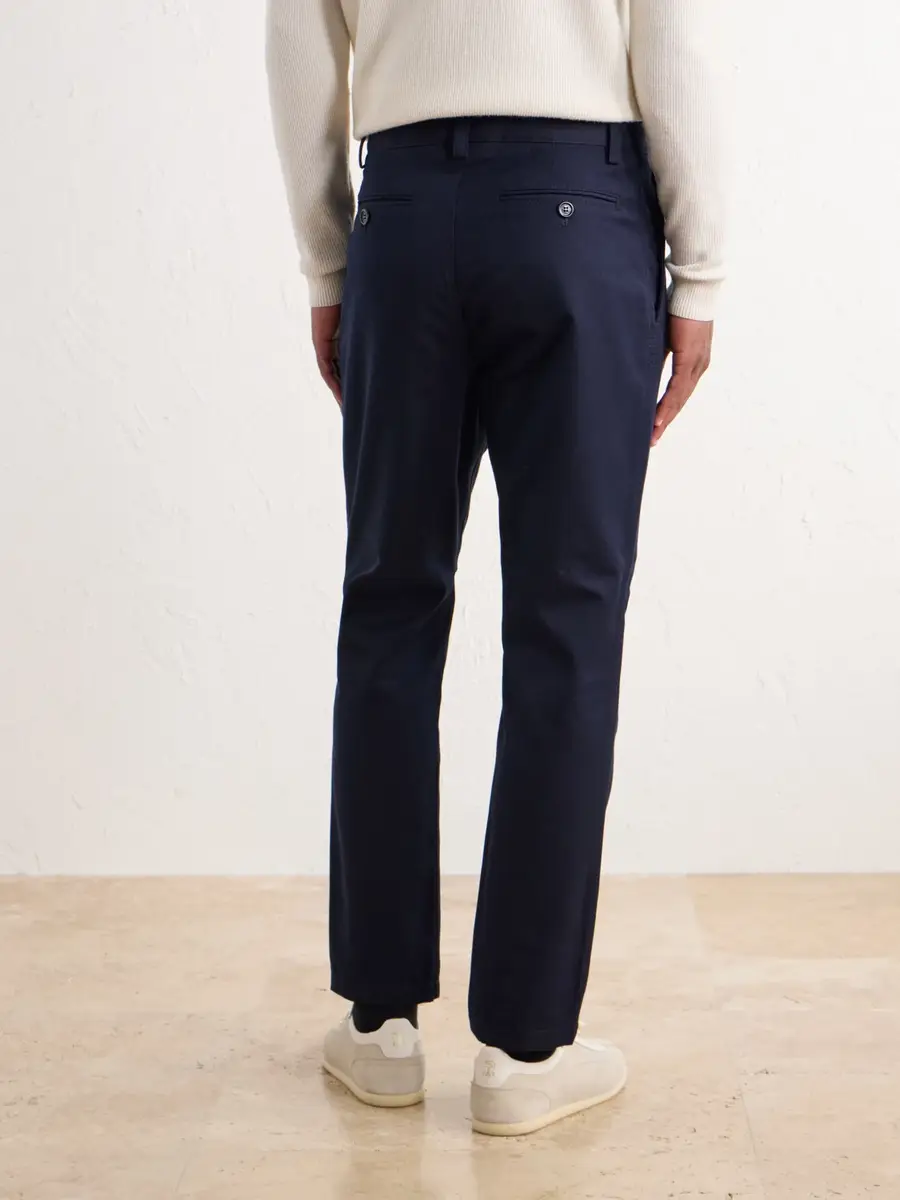 Brunello Cucinelli Tapered Cotton And Wool-Blend Twill Chinos - Men | Thumbnail 4 Brunello Cucinelli Tapered Cotton And Wool-Blend Twill Chinos - Men | Thumbnail 4