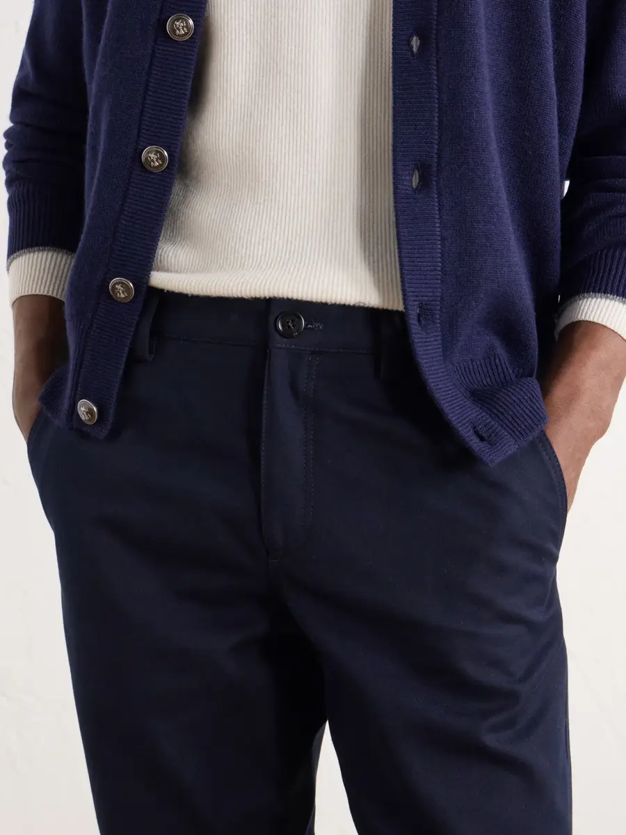 Brunello Cucinelli Tapered Cotton And Wool-Blend Twill Chinos - Men | Thumbnail 5 Brunello Cucinelli Tapered Cotton And Wool-Blend Twill Chinos - Men | Thumbnail 5