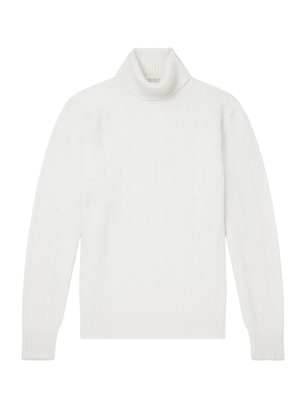 Brunello Cucinelli Cable-Knit Cashmere Rollneck Sweater - Men