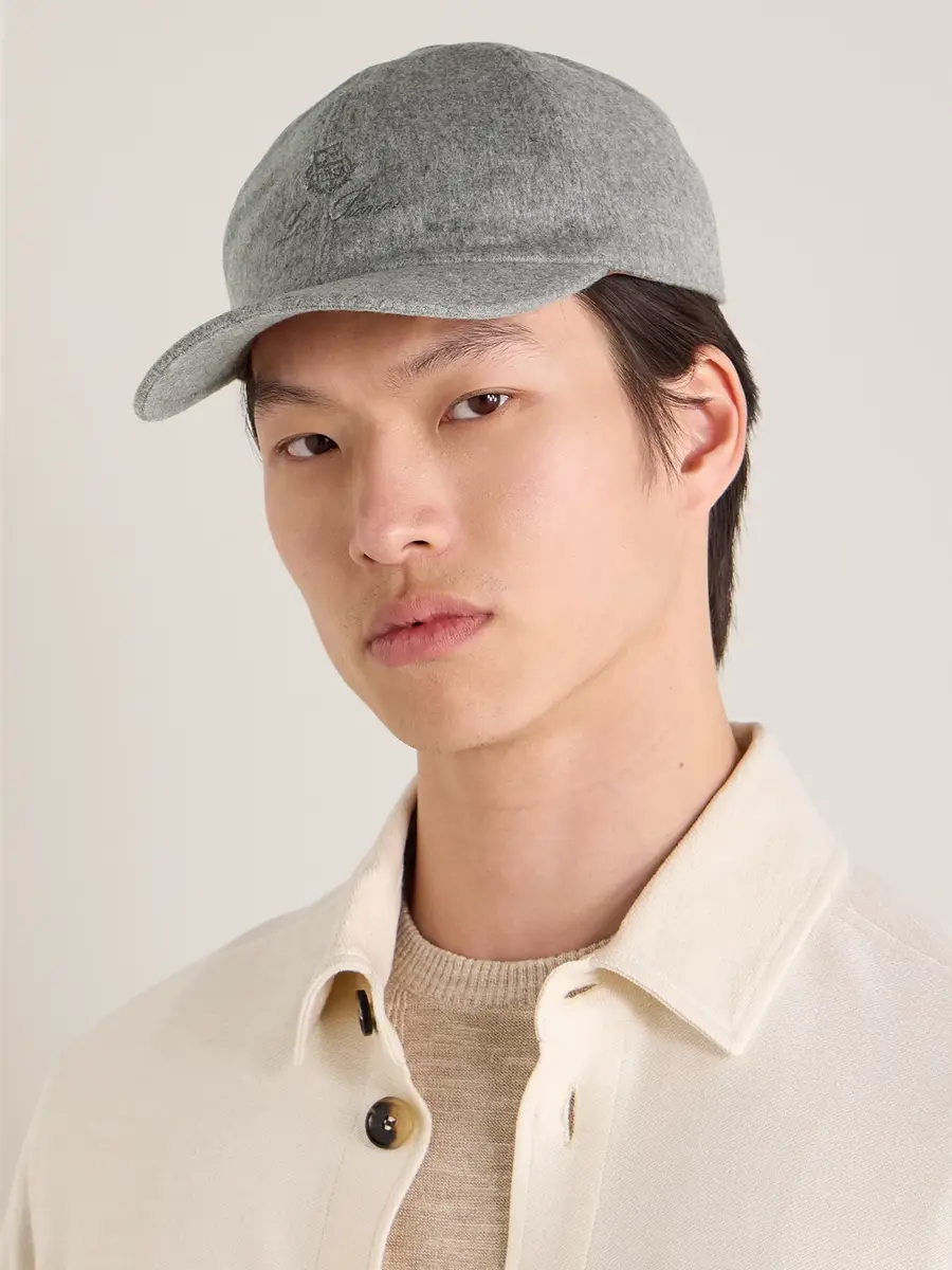 Loro Piana Logo-Embroidered Storm System Baby Cashmere Baseball Cap - Men | Thumbnail 2 Loro Piana Logo-Embroidered Storm System Baby Cashmere Baseball Cap - Men | Thumbnail 2