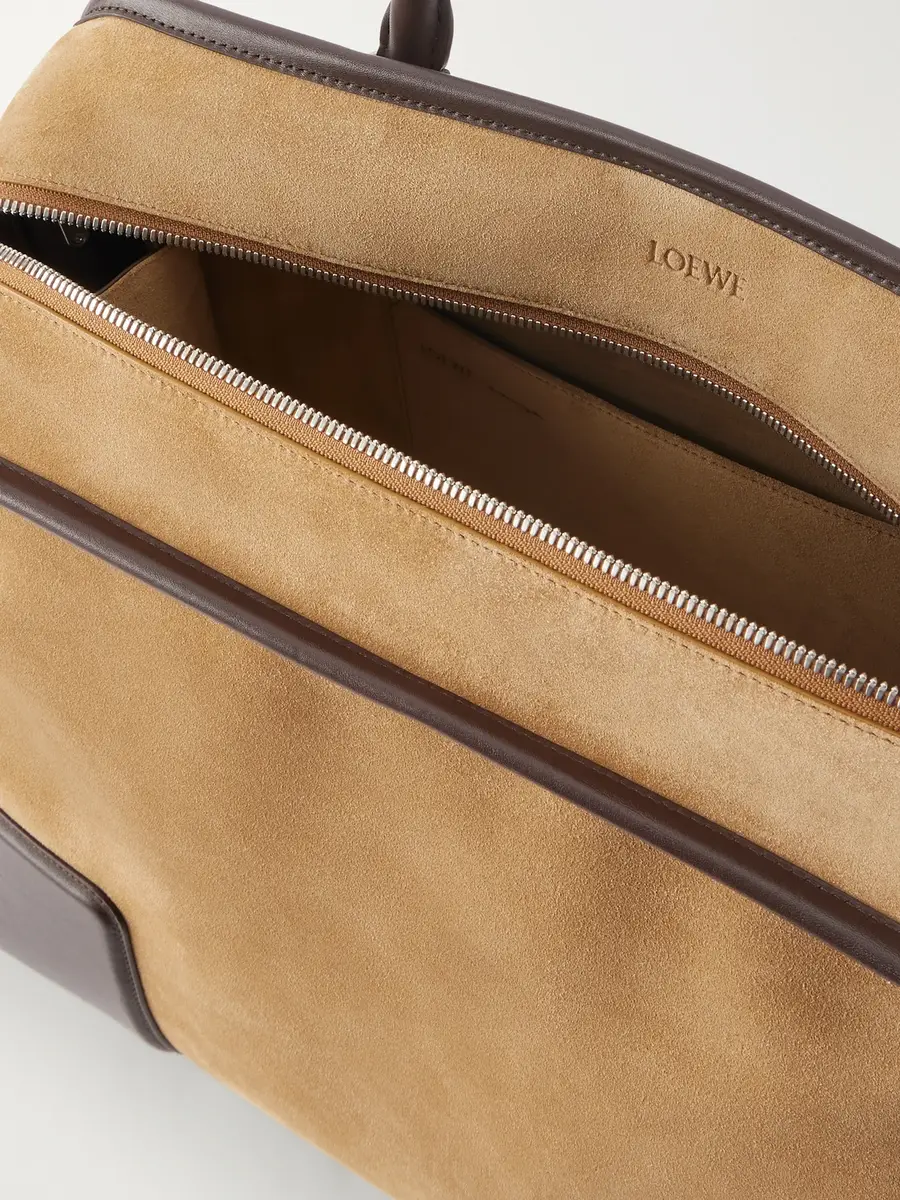 Loewe Amazona 180 XL Leather-Trimmed Suede Tote Bag - Men | Thumbnail 6 Loewe Amazona 180 XL Leather-Trimmed Suede Tote Bag - Men | Thumbnail 6
