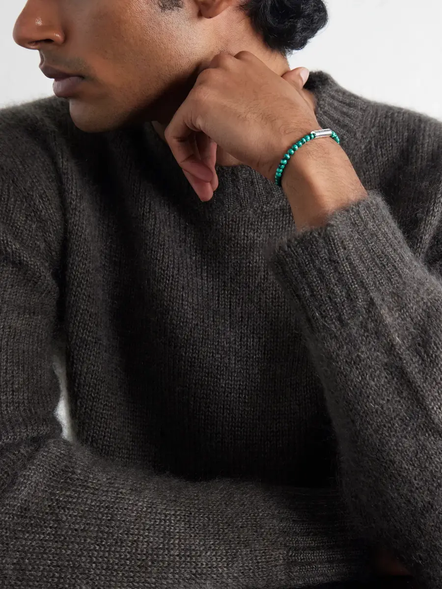 LE GRAMME 11g Malachite Beads Bracelet - Men | Thumbnail 2 LE GRAMME 11g Malachite Beads Bracelet - Men | Thumbnail 2