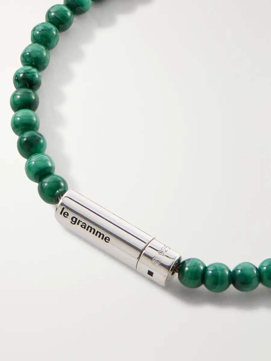 LE GRAMME 11g Malachite Beads Bracelet - Men | Thumbnail 4 LE GRAMME 11g Malachite Beads Bracelet - Men | Thumbnail 4