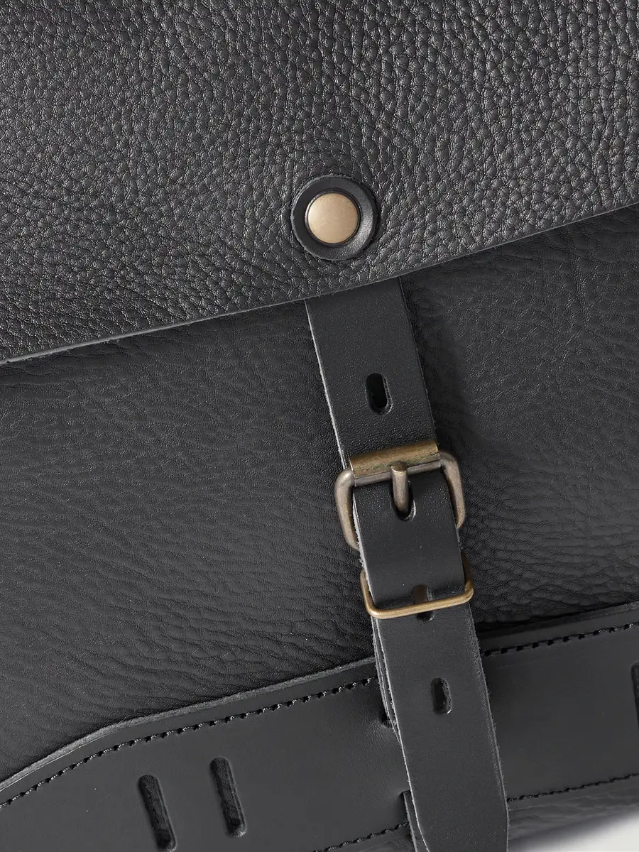 Bleu de Chauffe Lucien Full-Grain Leather Messenger Bag - Men | Thumbnail 4 Bleu de Chauffe Lucien Full-Grain Leather Messenger Bag - Men | Thumbnail 4