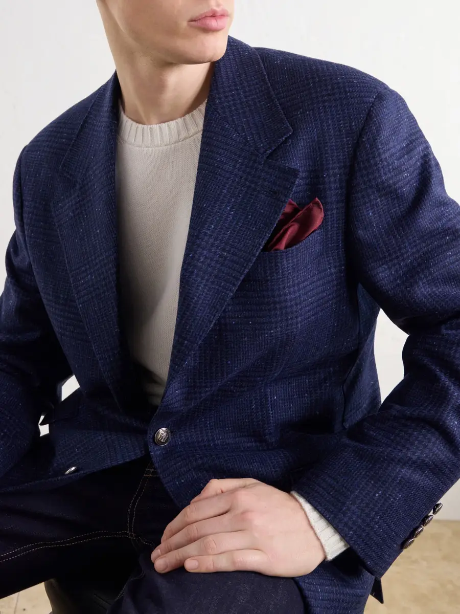 Brunello Cucinelli Silk-Twill Pocket Square - Men | Thumbnail 2 Brunello Cucinelli Silk-Twill Pocket Square - Men | Thumbnail 2