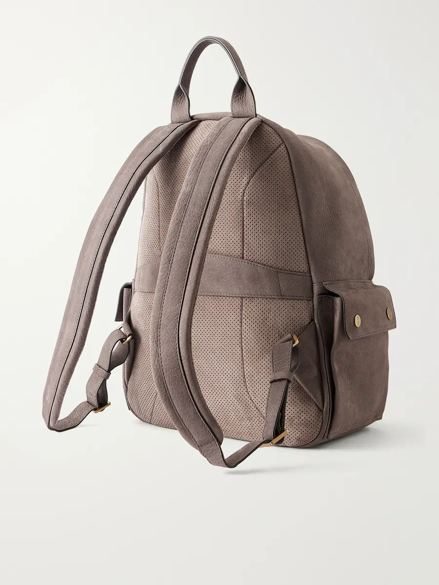 Brunello Cucinelli Nubuck Backpack - Men | Thumbnail 4 Brunello Cucinelli Nubuck Backpack - Men | Thumbnail 4