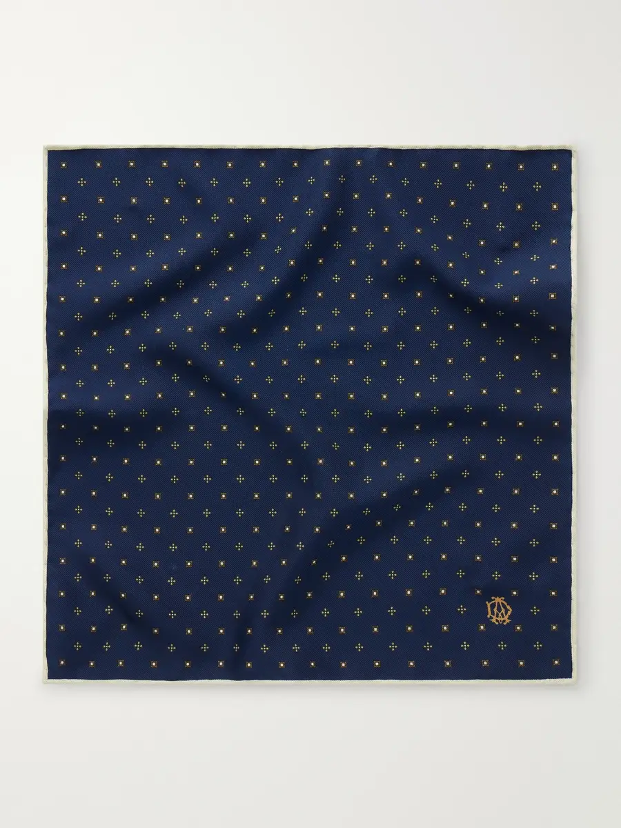 dunhill Floral-Jacquard Silk Pocket Square - Men | Thumbnail 3 dunhill Floral-Jacquard Silk Pocket Square - Men | Thumbnail 3