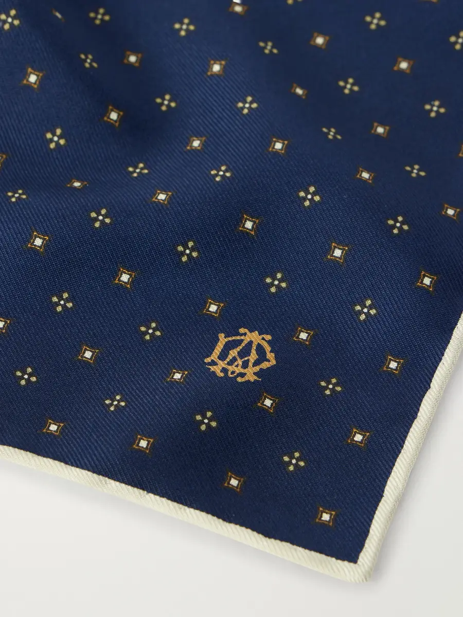 dunhill Floral-Jacquard Silk Pocket Square - Men | Thumbnail 4 dunhill Floral-Jacquard Silk Pocket Square - Men | Thumbnail 4