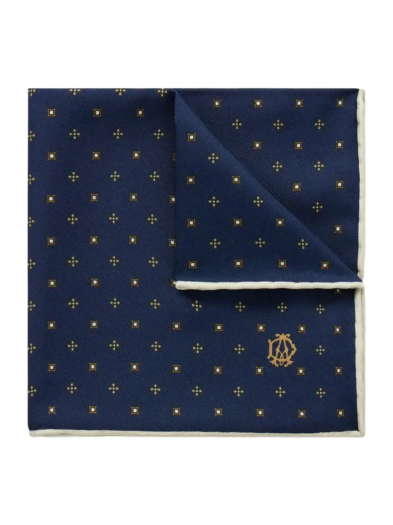 dunhill Floral-Jacquard Silk Pocket Square - Men