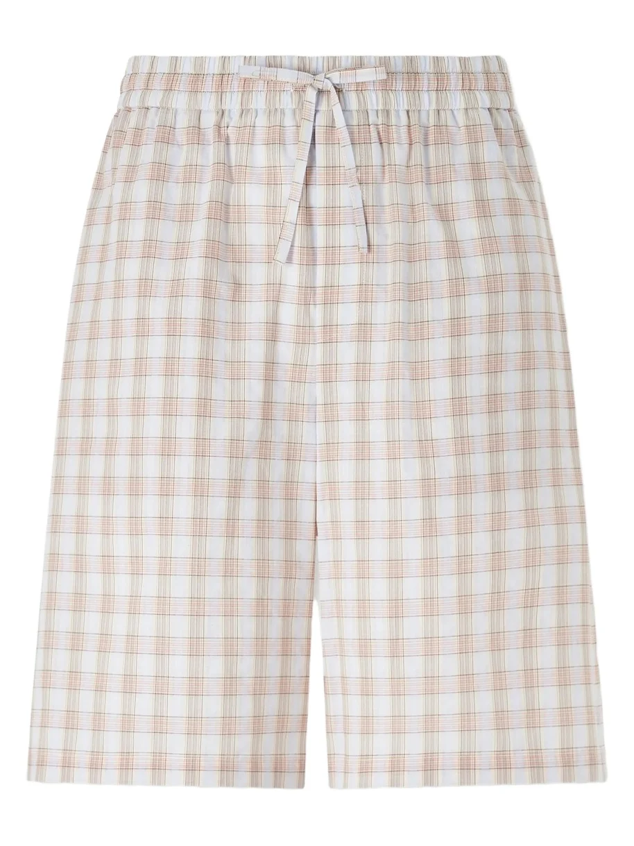 Loewe Paula's Ibiza Straight-Leg Checked Cotton Shorts - Men